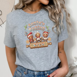 Kerstman's Baking Crew Kerstkoekjes T-shirt