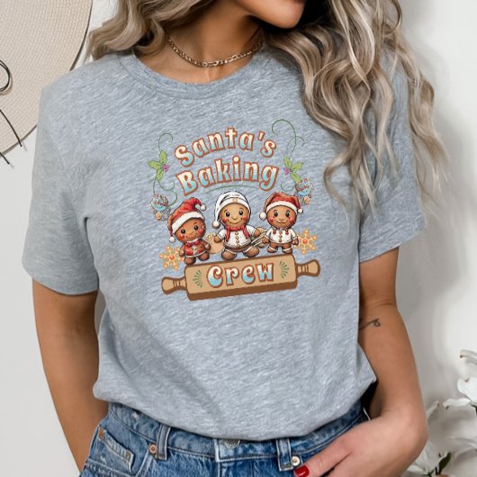 Kerstman's Baking Crew Kerstkoekjes T-shirt