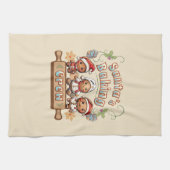 Kerstman's Baking Crew Kerstkoekjes Theedoek (Horizontaal)