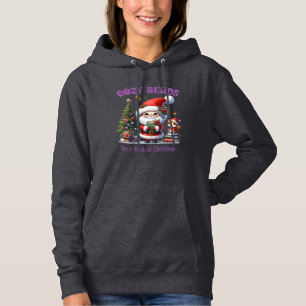 Kerstman's Boekachtige Kerst Gezellig Leest Hoodie