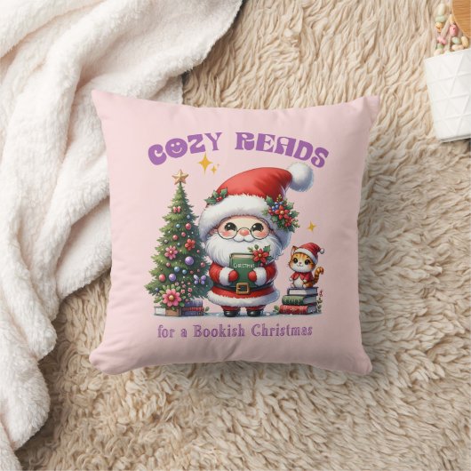 Kerstman's Boekachtige Kerst Gezellig Leest Kussen (Deken)