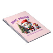 Kerstman's Boekachtige Kerst Gezellig Leest Notitieboek (Rechterzijde)