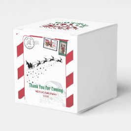 Kerstman's brief gepost gemarkeerd ondeugend of mo bedankdoosjes