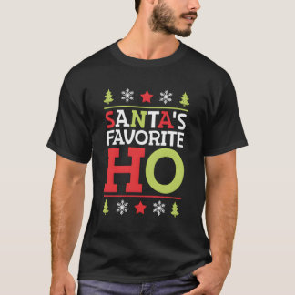 Kerstman's favoriet Ho grappige Kerstmis Vrouwen K T-shirt