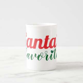 Kerstman's favoriet porselein kop