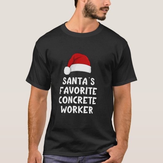 Kerstman's favoriete betonwerker Funny X T-shirt (Voorkant)