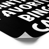 Kerstman's favoriete Bingo Caller Grappige Kerstmi Poster (Hoek)