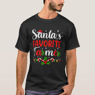 Kerstman's Favoriete Boer Shirten Vrolijk Kerstfee T-shirt