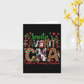 Kerstmans Favoriete Cna Gecertificeerde Verpleegku Kaart (Gele Bloem)