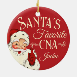 Kerstman's favoriete CNA Kerstornament Keramisch Ornament