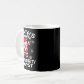Kerstman's favoriete cyber security analist kerst koffiemok (Voorkant links)