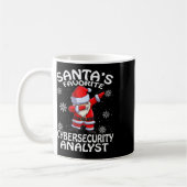 Kerstman's favoriete cyber security analist kerst koffiemok (Links)