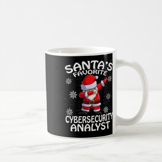 Kerstman's favoriete cyber security analist kerst koffiemok (Rechts)