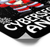 Kerstman's favoriete cyber security analist kerst poster (Hoek)