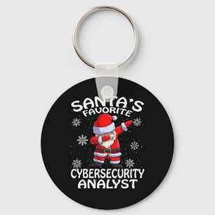 Kerstman's favoriete cyber security analist kerst sleutelhanger