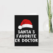 Kerstman's favoriete dokter Grappige kerstpa Kaart (Voorkant)
