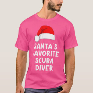 Kerstman's favoriete duiker Grappig Duiken T-shirt