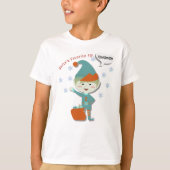 Kerstman's favoriete elf Kerstmis T-shirt (Voorkant)