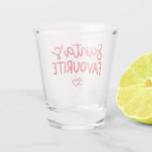Kerstman's favoriete feestelijke romantische liefd shot glas (Achterkant)