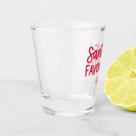 Kerstman's favoriete feestelijke romantische liefd shot glas (Links)
