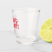 Kerstman's favoriete feestelijke romantische liefd shot glas (Rechts)
