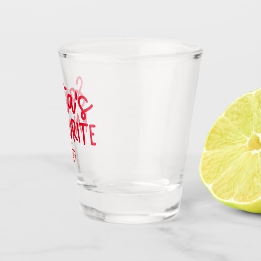 Kerstman's favoriete feestelijke romantische liefd shot glas (Rechts)