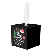 Kerstman's favoriete Fysiotherapie Crew Kerstmis Decoratie (Voorkant hoekig)