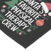 Kerstman's favoriete Fysiotherapie Crew Kerstmis Korte Tafelloper (Hoek)
