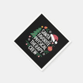 Kerstman's favoriete Fysiotherapie Crew Kerstmis Servet (Hoek)