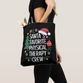 Kerstman's favoriete Fysiotherapie Crew Kerstmis Tote Bag (Dichtbij)