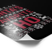 Kerstman's favoriete Ho Lelijke Kersttrui Foto Afdruk (Hoek)