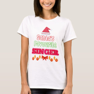 Kerstman's favoriete Karaoke Zanger Kerstcitaten T-shirt