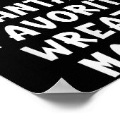 Kerstman's favoriete kransmaker Grappige Kerstmis Poster (Hoek)