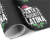 Kerstman's favoriete Latina Kerst Lelijke Kerstmis Cadeaupapier (Rol Hoek)