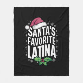 Kerstman's favoriete Latina Kerst Lelijke Kerstmis Fleece Deken (Voorkant)