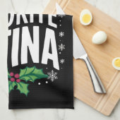 Kerstman's favoriete Latina Kerst Lelijke Kerstmis Theedoek (Quarter Fold)