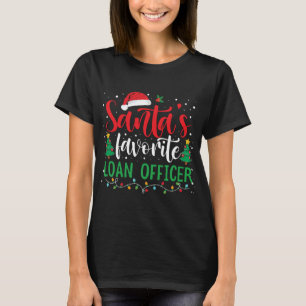 Kerstman's favoriete lening agent Kerstman hoed T-shirt