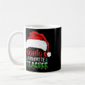 Kerstman's favoriete leraar Fun Christmas Teacher Koffiemok (Links)