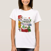 Kerstman's favoriete leraar t-shirt (Voorkant)