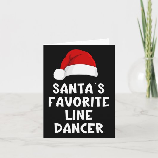 Kerstman's favoriete lijndanser Funny Danci Kaart (Voorkant)