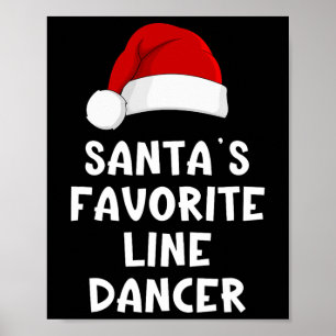 Kerstman's favoriete lijndanser Funny Danci Poster
