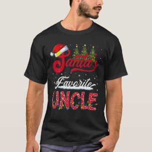 Kerstman's favoriete oom familie matching groep Ch T-shirt