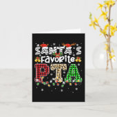 Kerstman's favoriete PTA Kerst fysiotherapeut Kaart (Gele Bloem)