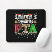 Kerstman's favoriete PTA Kerst fysiotherapeut Muismat (Met muis)