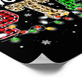 Kerstman's favoriete PTA Kerst fysiotherapeut Poster (Hoek)