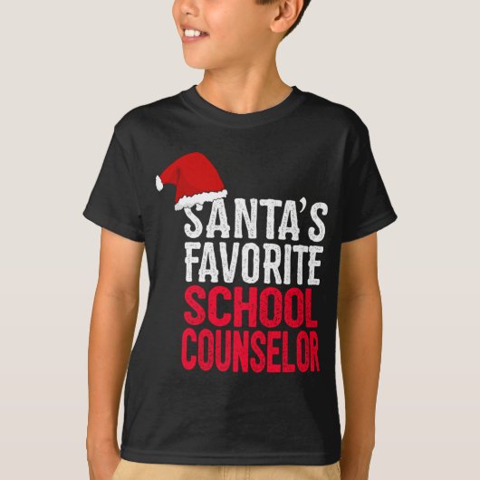 Kerstman's favoriete School Counselor Schattige Ch T-shirt (Voorkant)