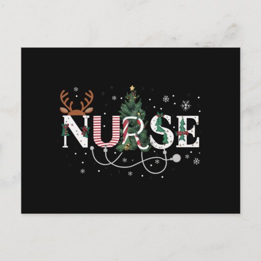 Kerstman's favoriete verpleegster Xmas Gifts Holid Feestdagenkaart (Voorkant)