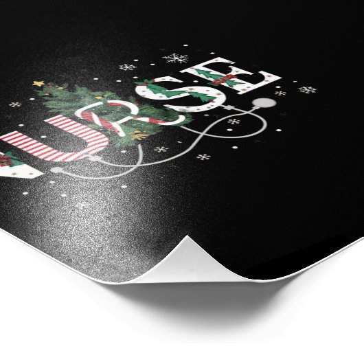 Kerstman's favoriete verpleegster Xmas Gifts Holid Foto Afdruk (Hoek)