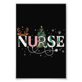 Kerstman's favoriete verpleegster Xmas Gifts Holid Foto Afdruk (Voorkant)