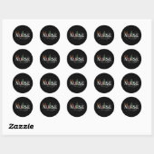 Kerstman's favoriete verpleegster Xmas Gifts Holid Ronde Sticker (Vel)